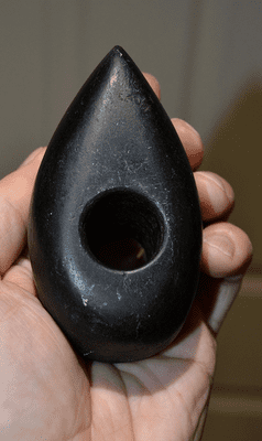 A heavy and superb quality Late Neolithic - Early Bronze age polished and perforated stone Axe Hammer, European. (A32) SOLD