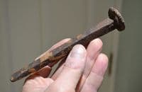 A huge and impressive Roman Iron nail excavated in Jerusalem, Old collection (K22) SOLD