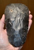 A huge and stunning Neolithic flaked flint axe (Status or Deposition piece), West Midlands. SOLD