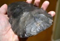 A huge and stunning Neolithic flaked flint axe (Status or Deposition piece), West Midlands. SOLD