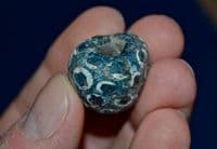 A huge and very ornate Roman glass bead. SOLD