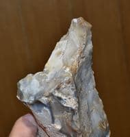 A huge Lower Paleolithic flint hand pick with fossil sponge inclusion, Hellesdon, Nr. Norwich.