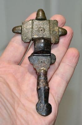 A huge, rare and superb Early Anglo Saxon Zoomorphic Cruciform bronze brooch, Lincolnshire. SOLD