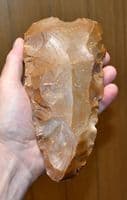 A Huge & Superb Neolithic flint Core hand axe, Le Grand Pressigny, France, [M.Chevais Coll.] SOLD