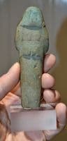 A large Ancient Egyptian, Third Intermediate Period mounted Ushabti figure, old collection. SOLD