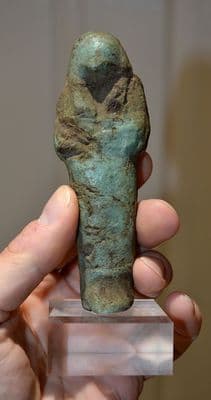 A large Ancient Egyptian, Third Intermediate Period mounted Ushabti figure, old collection. SOLD