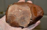 A large and attractive Upper Paleolithic Egyptian Cordiform flint hand axe,  Egypt. (AX1) SOLD