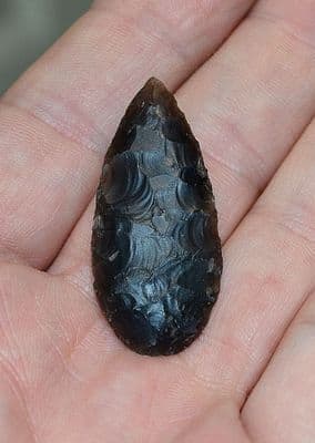 A large and beautifully pressure flaked Neolithic 