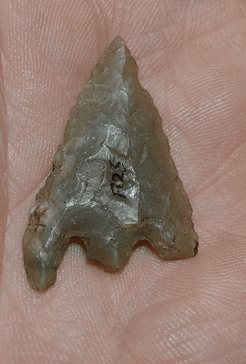 A large and excellent Early Bronze age Barbed & Tanged flint arrowhead from Wessex (AH14) SOLD