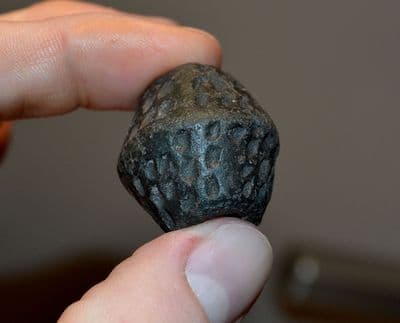 A large and excellent Early Medieval decorative Bi-conical pottery Spindle Whorl. SOLD