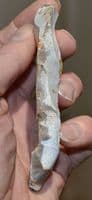 A large and excellent Mesolithic flint knife / saw from Dorset, SOLD