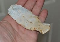 A large and excellent Mesolithic tanged flint knife / saw from Dorset SOLD