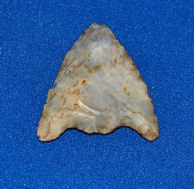 A large and excellent Neolithic flint Barbed and Tanged arrowhead from Sussex. SOLD