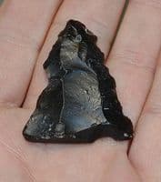 A large and excellent Neolithic triangular flint arrow head, Essex