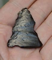 A large and excellent Neolithic triangular flint arrow head, Essex