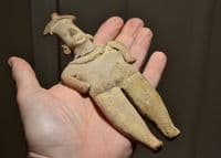 A large and excellent Pre-colombian South American terracotta votive figurine from Colima, Mexico. SOLD