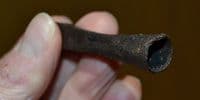 A large and excellent quality Medieval socketed iron Cross Bow bolt, West Midlands. SOLD