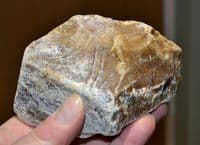A large and heavy Lower Paleolithic (Acheulian) chert Chopper, Broom Pit, Devon/Dorset (N114)