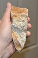 A large and heavy Lower Paleolithic chert Trihedral hand axe, Broom Pit, Devon/Dorset (N52)
