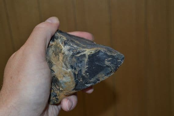 A large and heavy Lower Paleolithic flint 