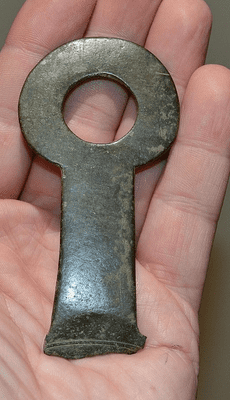 A large and impressive handle from a Roman bronze Skillet, Nottinghamshire SOLD