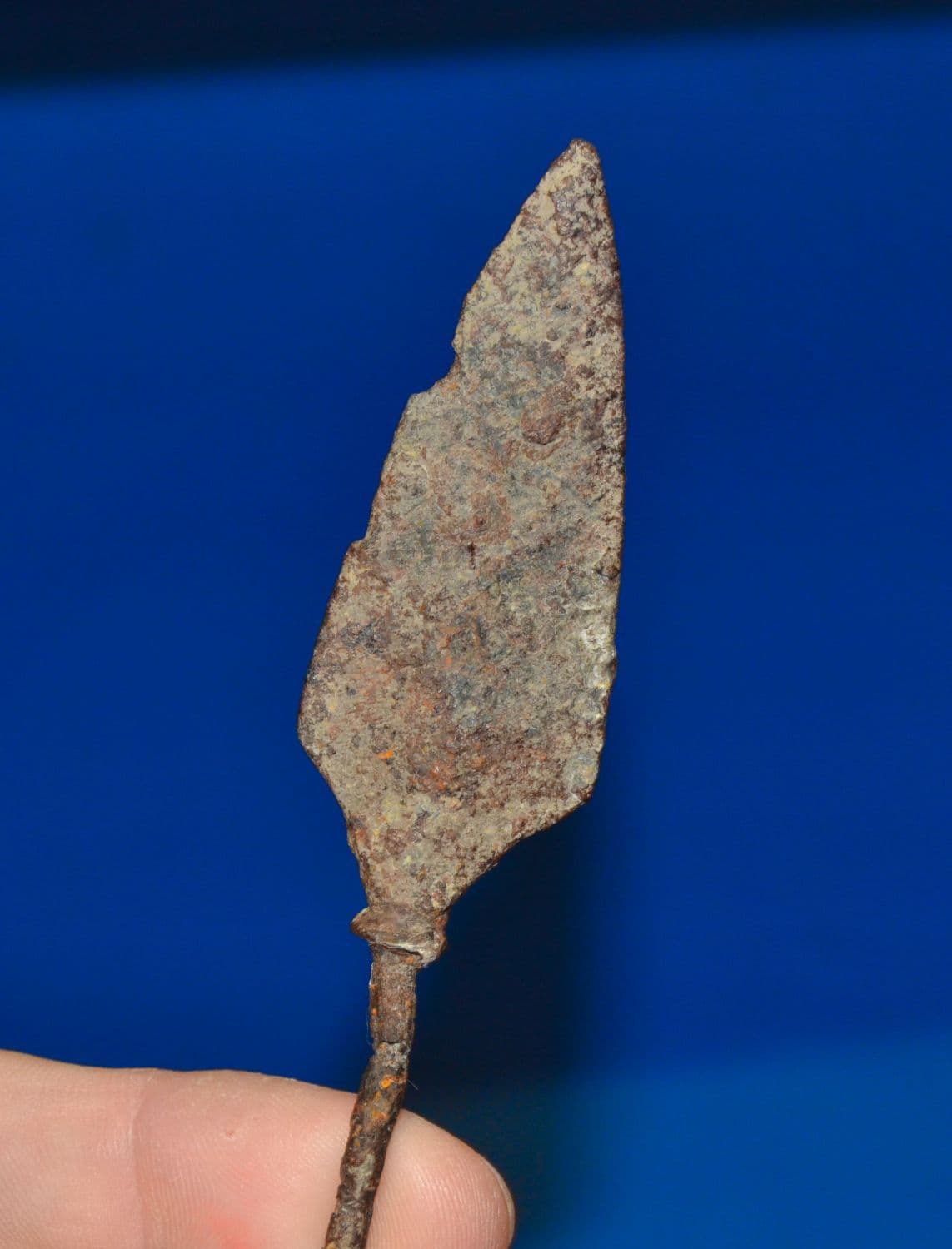 A large and impressive Roman Military tanged Iron arrowhead SOLD