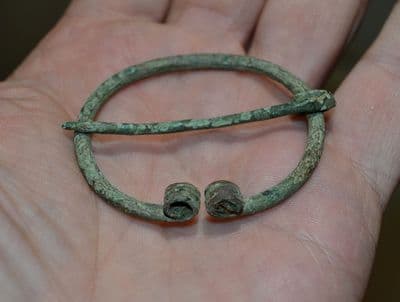A large and impressive Romano-British bronze Pennanular Brooch complete with original pin, found Hampshire. SOLD