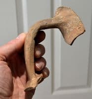 A large and impressive terracotta strap handle from a huge Roman Amphora, Villa site, Suffolk. SOLD