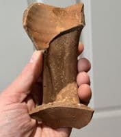A large and impressive terracotta strap handle from a huge Roman Amphora, Villa site, Suffolk. SOLD
