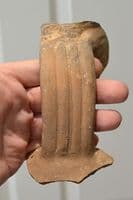A large and impressive terracotta strap handle from a huge Roman Amphora, Villa site, Suffolk. SOLD