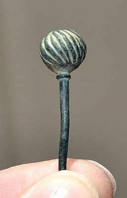 A large and pleasant Anglo Saxon Cloak Pin head found in Yorkshire. SOLD