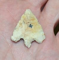 A large and pleasant Early Bronze age Barbed & Tanged flint arrowhead, North Yorkshire SOLD