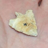 A large and pleasant Early Bronze age Barbed & Tanged flint arrowhead, North Yorkshire SOLD
