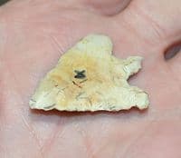 A large and pleasant Early Bronze age Barbed & Tanged flint arrowhead, North Yorkshire SOLD