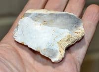 A large and pleasant Neolithic backed flint scraper / knife tool, Woodhenge, Salisbury (N59)  SOLD