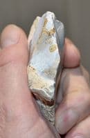 A large and pleasant Neolithic backed flint scraper / knife tool, Woodhenge, Salisbury (N59)  SOLD