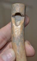 A large and rare, Viking carved and polished bone Awl handle. SOLD