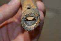 A large and rare, Viking carved and polished bone Awl handle. SOLD
