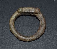 A large and robust Roman cast bronze finger ring , Yorkshire . SOLD