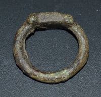 A large and robust Roman cast bronze finger ring , Yorkshire . SOLD