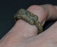 A large and robust Roman cast bronze finger ring , Yorkshire . SOLD