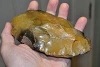 A large and stunning Lower Paleaolithic Ovate Bifacial Hand Axe, Lakenheath, [Ex. Simon Camm Coll.]