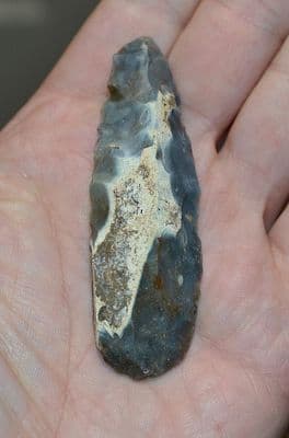 A large and very nicely worked Neolithic plano-convex flint 