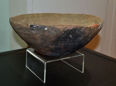 A large and very rare Late Neolithic / Early Bronze Age bowl (professionally restored), France. SOLD