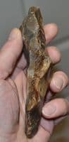 A large and well worked Neolithic flint hand pick, Avon Valley, Fordingbridge, Hants (N65) SOLD