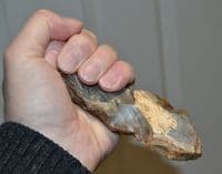 A large and well worked Neolithic flint hand pick, Avon Valley, Fordingbridge, Hants (N65) SOLD