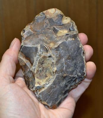 A large Early Paleolithic Unifacial Ovate hand axe, Canterbury, Kent. SOLD