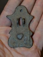 A large, elaborate Elizabethan period bronze Escutcheon plate from an item of furniture. SOLD