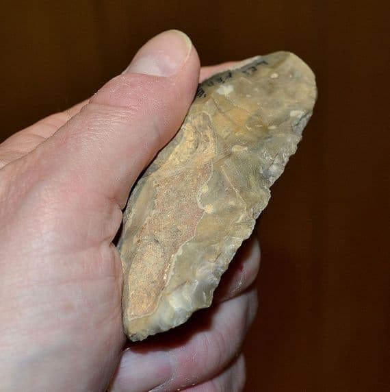 A large & excellent Paleolithic Mousterian (Neanderthal) 