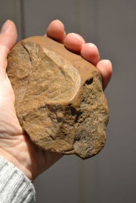 A large, heavy and impressive Early Palaeolithic Acheulian Pebble Hand Axe / Chopper from Granada, Spain. SOLD